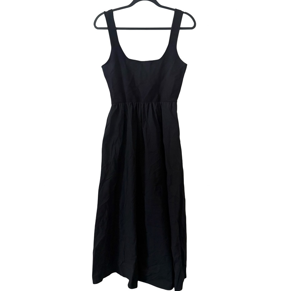 ALL ROW  Womens Maxi Dress VBlack  Empire Waist Sleeveless  SZ L